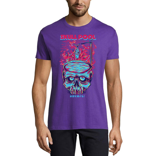ULTRABASIC Herren-T-Shirt „Skull Pool – Gruseliges Totenkopf-T-Shirt“.