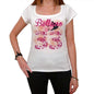 33 Belluno City With Number Womens Short Sleeve Round White T-Shirt 00008 - Casual