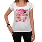 37 White Rapids City With Number Womens Short Sleeve Round White T-Shirt 00008 - Casual