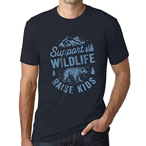 Ultrabasic - Herren T-Shirt Graphique Support Wildlife Marine
