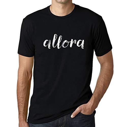 Ultrabasic - Herren T-Shirt Graphique Allora Noir Profond