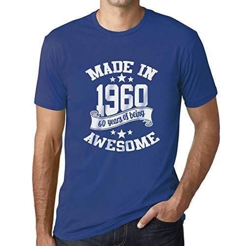 Ultrabasic - Homme T-Shirt Graphique Made in 1960 Idée Cadeau T-Shirt pour Le 60e Anniversaire Royal