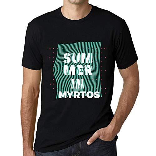 Ultrabasic – Homme Graphique Summer in Myrtos Noir Profond