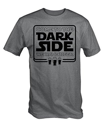 Men's T-shirt Come To The Dark Side We Have Beer Dark Grey