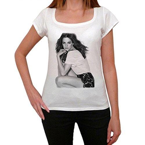 Kristen Stewart, T-Shirt für Damen, berühmter Aufdruck, weiß, T-Shirt für Damen, Geschenk