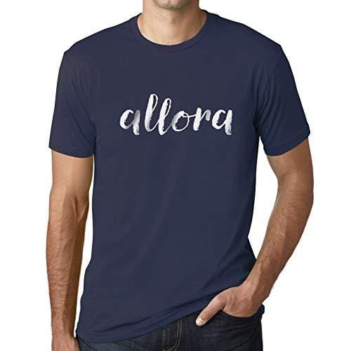Ultrabasic - Herren T-Shirt Graphique Allora French Marine
