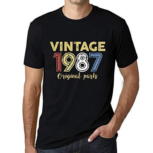 Ultrabasic - Homme Graphique Vintage 1987 T-Shirt Noir Profond