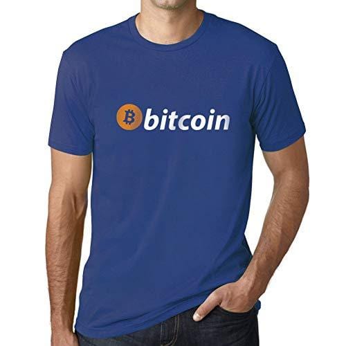 Ultrabasic - Homme T-Shirt Bitcoin Soutien T-Shirt HODL BTC Crypto Commerçants Cadeau Imprimé Tée-Shirt Royal