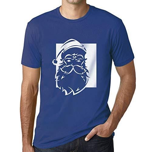 Ultrabasic - Graphique Homme Santa Funny T-Shirt Cadeau Imprimé Tée-Shirt Royal