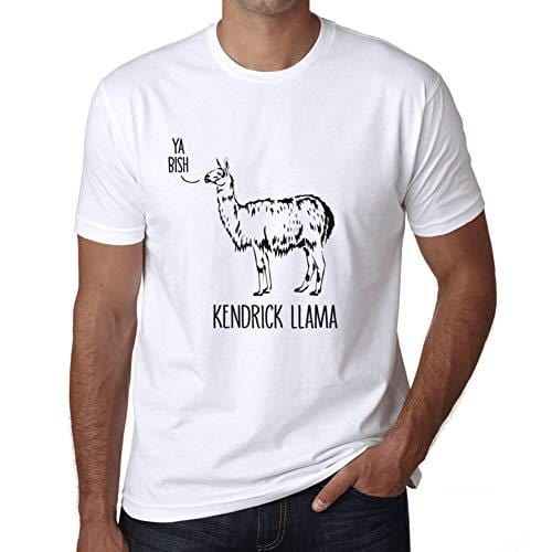 Ultrabasic - Herren T-Shirt Graphique Kendrick Llama Blanc