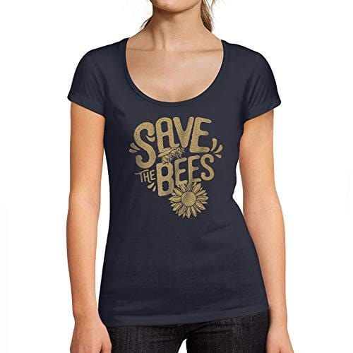 Ultrabasic – Herren-Sweatshirt mit bedruckter Grafik und Kappe „Save The Bees French Marine“.