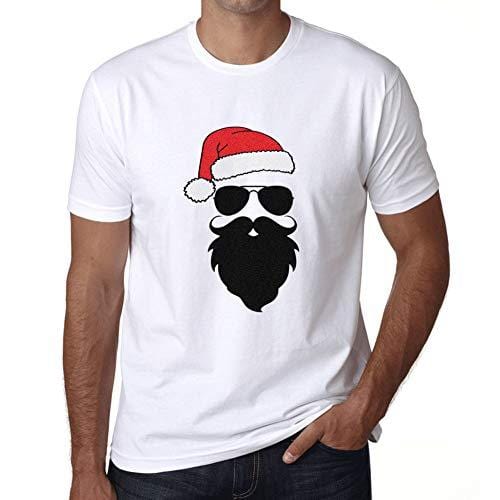 Ultrabasic - Homme Graphique Marrant Père Noël Cool Impression de Lettre Tee Shirt Cadeau Blanco