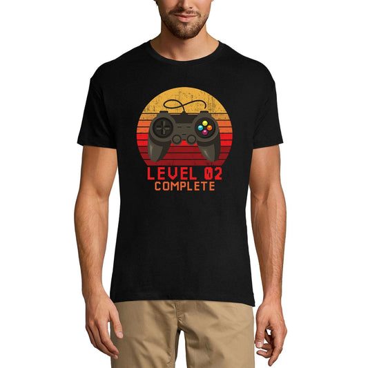 ULTRABASIC Herren Gaming T-Shirt Level 2 Unlocked – Geschenk für Gamer T-Shirt