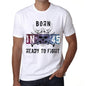 45 Ready To Fight Mens T-Shirt White Birthday Gift 00387 - White / Xs - Casual