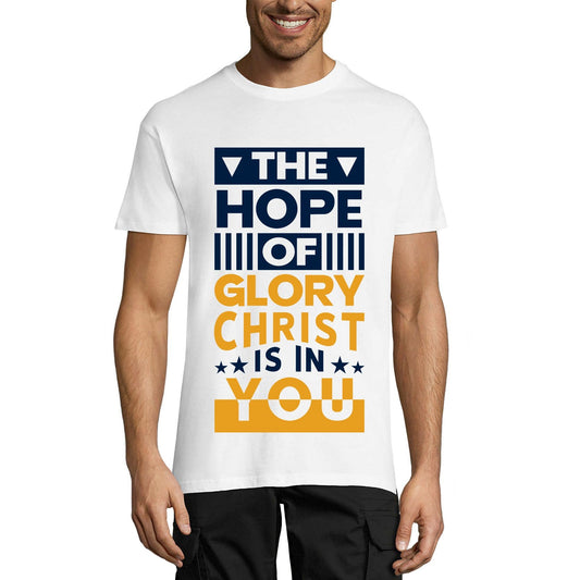 ULTRABASIC Men's T-Shirt Hope Of Glory - Religious Christ Shirt for Men