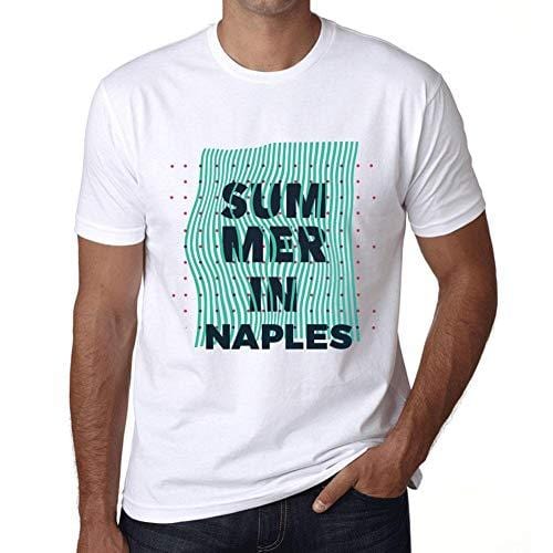 Ultrabasic – Homme Graphique Summer in Naples Blanc