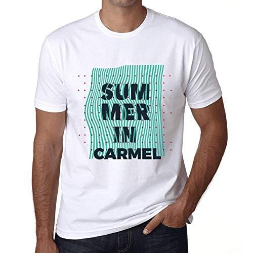 Ultrabasic - Homme Graphique Summer in Carmel Blanc