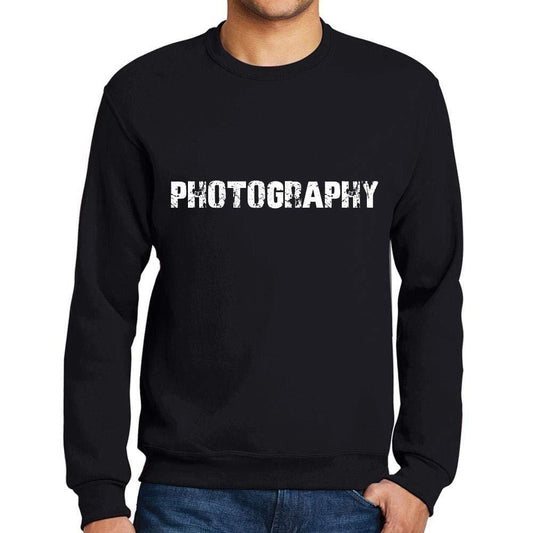 Ultrabasic Homme Imprimé Graphique Sweat-Shirt Popular Words Photography Noir Profond