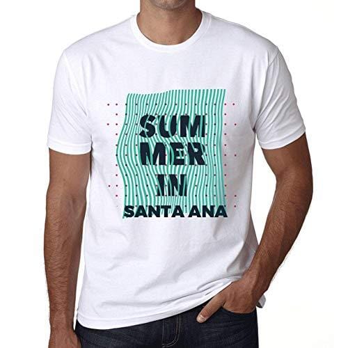 Ultrabasic - Homme Graphique Summer in Santa ANA Blanc