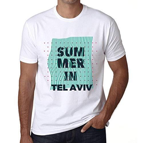 Ultrabasic - Homme Graphique Summer in TEL Aviv Blanc