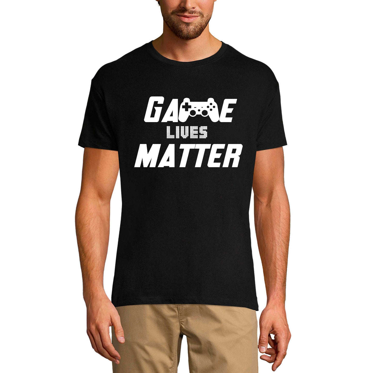 ULTRABASIC Herren-Grafik-T-Shirt Game Lives Matter – lustiges Gamer-Shirt für Männer