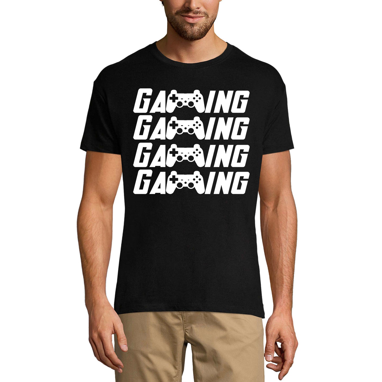 ULTRABASIC Herren-Gaming-T-Shirt – Game Mode On – Lustiges Humor-Vintage-Gamer-Shirt