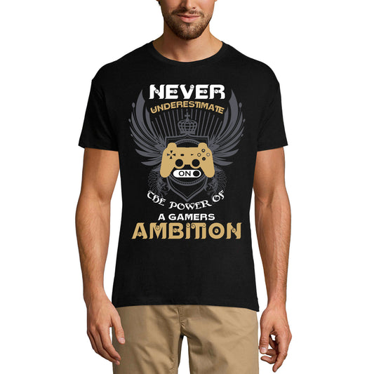 ULTRABASIC Herren-Gaming-T-Shirt – Gamers Ambition – Lustiges Spruch-Witz-Shirt