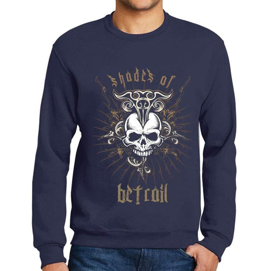 Ultrabasic - Homme Graphique Shades of BETRAIL T-Shirt Imprimé Lettres Marine