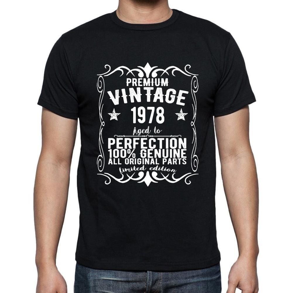 Premium Vintage Jahr 1978, T-Shirt für Herren, Jubiläums-T-Shirt für Herren, Millésime Prime-T-Shirt für Herren, Geschenk-T-Shirt für Herren