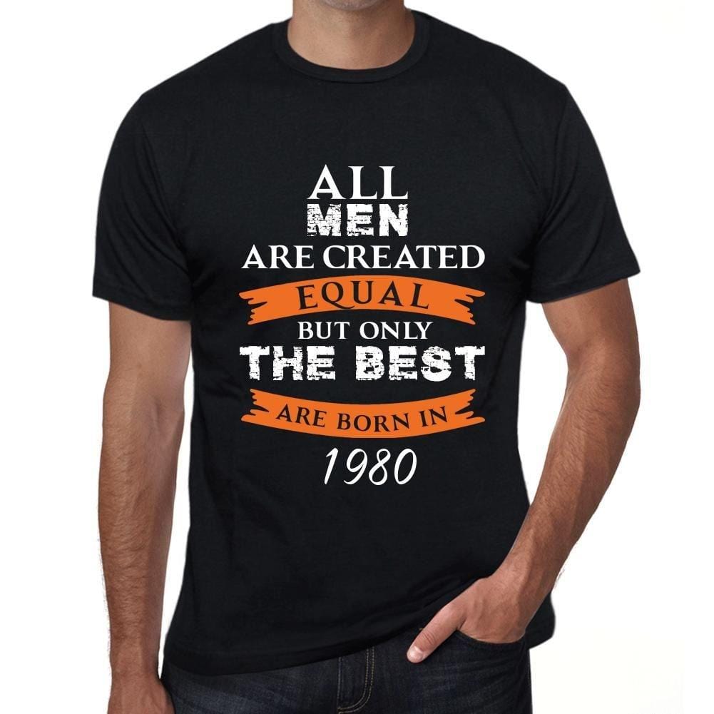 Homme Tee Vintage T-Shirt 1980, Nur die Besten sind 1980 geboren