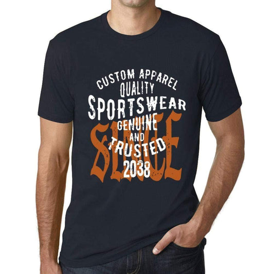Ultrabasic - Homme T-Shirt Graphique Sportswear Depuis 2038 Marine