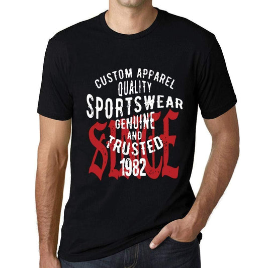 Ultrabasic - Homme T-Shirt Graphique Sportswear Depuis 1982 Noir Profond