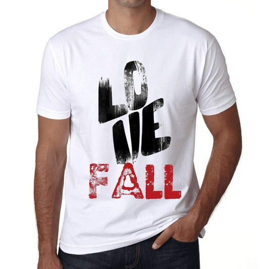 Ultrabasic - Homme T-Shirt Graphique Love Fall Blanc