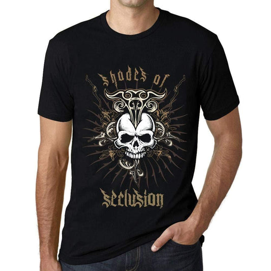 Ultrabasic - Homme T-Shirt Graphique Shades of Seclusion Noir Profond