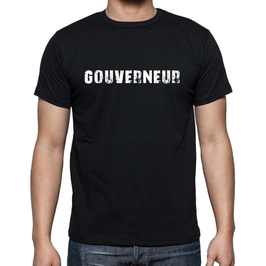 gouverneur, t-Shirt pour Homme, en Coton, col Rond, Noir