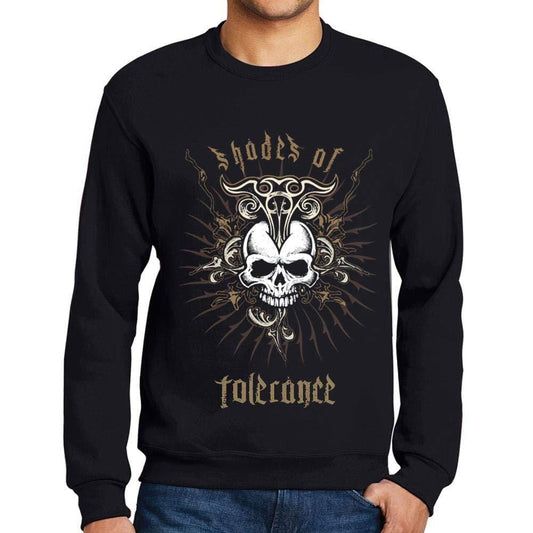 Ultrabasic - Homme Graphique Shades of Tolerance T-Shirt Imprimé Lettres Noir Profond