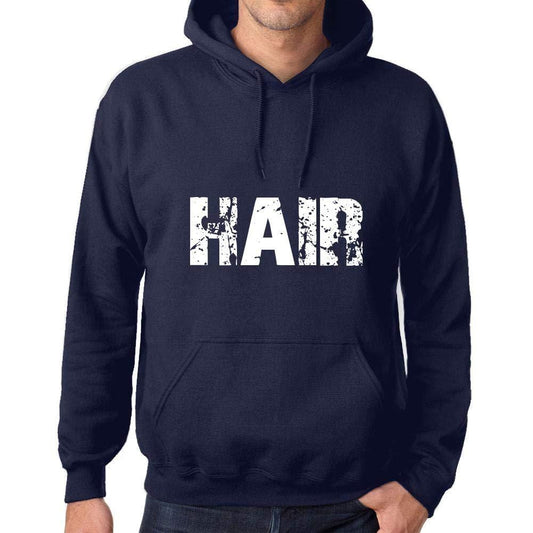 Ultrabasic Homme Femme Unisex Sweat à Capuche Hoodie Beliebte Wörter Haare Französisch Marine