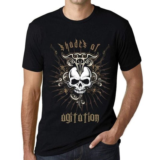 Ultrabasic - Homme T-Shirt Graphique Shades of Agitation Noir Profond