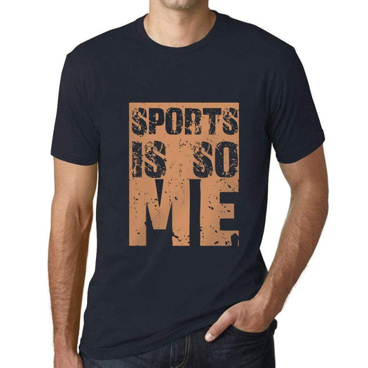 Herren T-Shirt Graphique Sports is So Me Marine