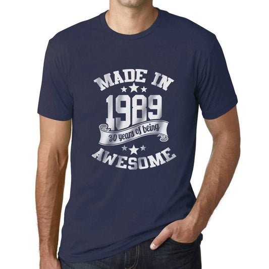 Ultrabasic - Homme T-Shirt Graphique Made in 1989 Awesome 30ème Anniversaire French Marine