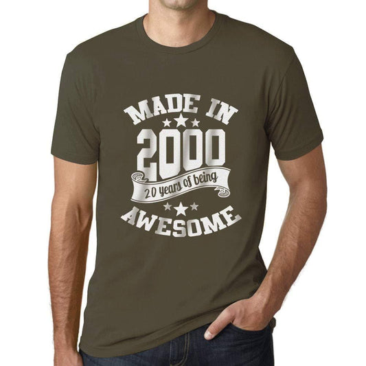 Ultrabasic® - Homme T-Shirt Graphique Made in 2000 Idée Cadeau T-Shirt pour Le 20e Anniversaire