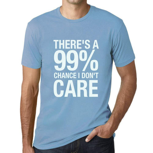 Ultrabasic Homme T-Shirt Graphique There's a Chance I Don't Care Ciel