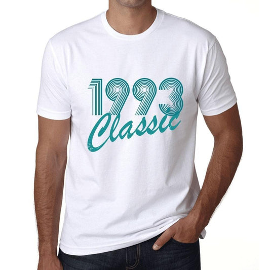 Ultrabasic - Homme T-Shirt Graphique Years Lines Classic 1993 Blanc
