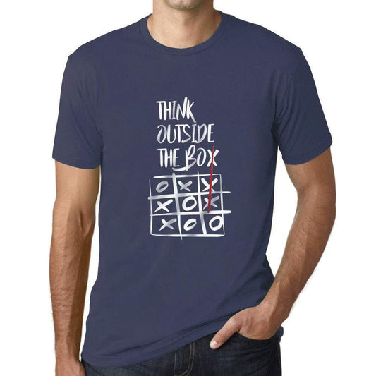 Ultrabasic - Homme T-Shirt Graphique Think Outside The Box Denim