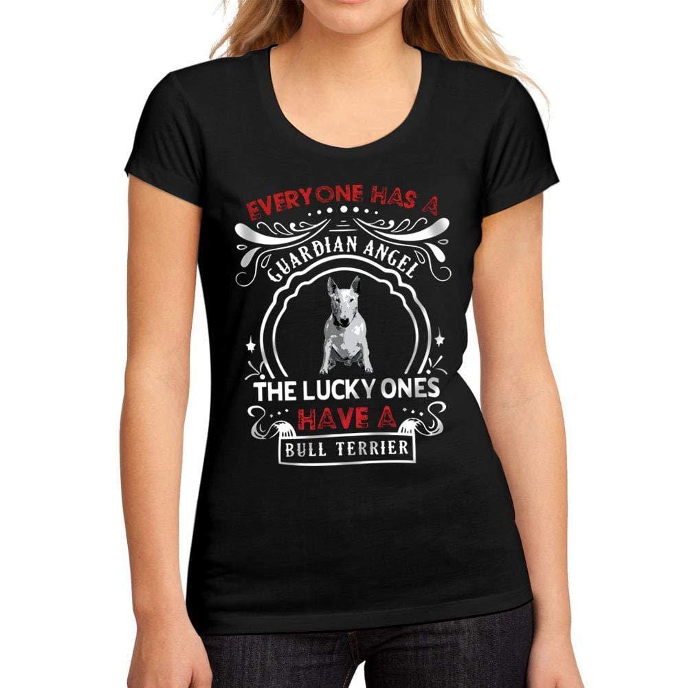 Femme Graphique Tee Shirt Dog Bull Terrier Noir Profond