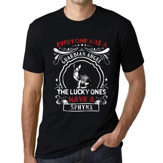 Homme T-Shirt Graphique Imprimé Vintage Tee Sphynx Cat Noir Profond