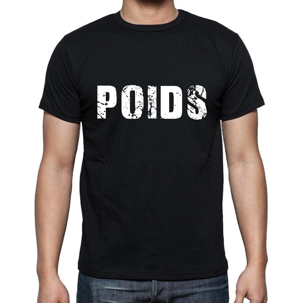 Poids, t-Shirt pour Homme, en Coton, col Rond, Noir