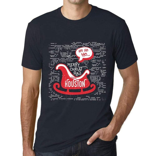 Ultrabasic Homme T-Shirt Graphique Merry Christmas from Houston Marine