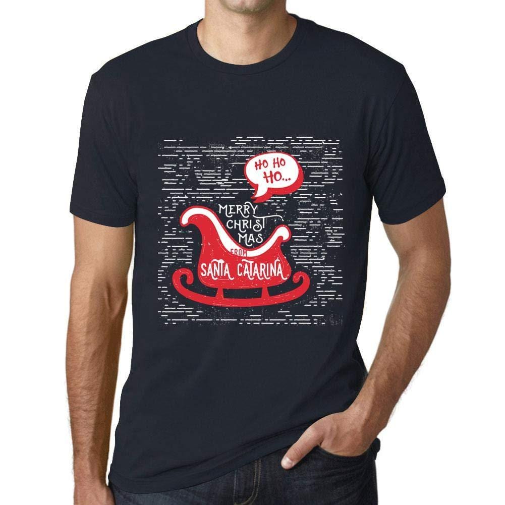 Ultrabasic Homme T-Shirt Graphique Merry Christmas from Santa Catarina Marine