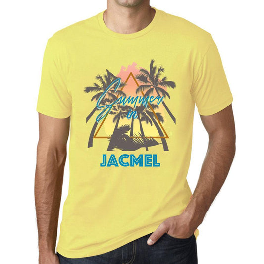 Men’s <span>Graphic</span> T-Shirt Summer Triangle Jacmel Pale Yellow - ULTRABASIC